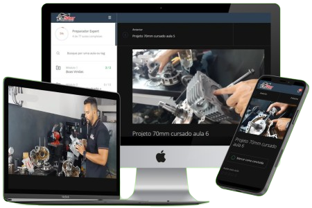 Plataforma Preparador Expert em múltiplos dispositivos